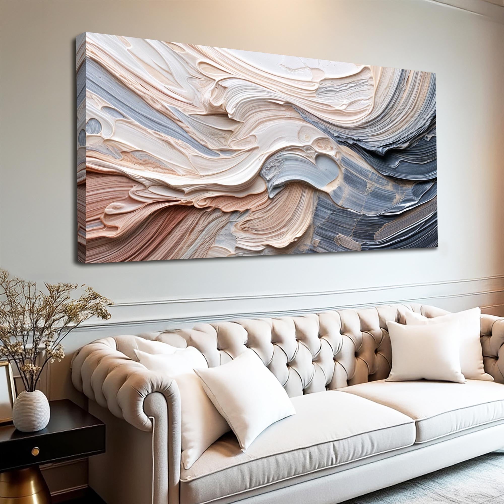 Rough Minimalist Impasto Wall Art