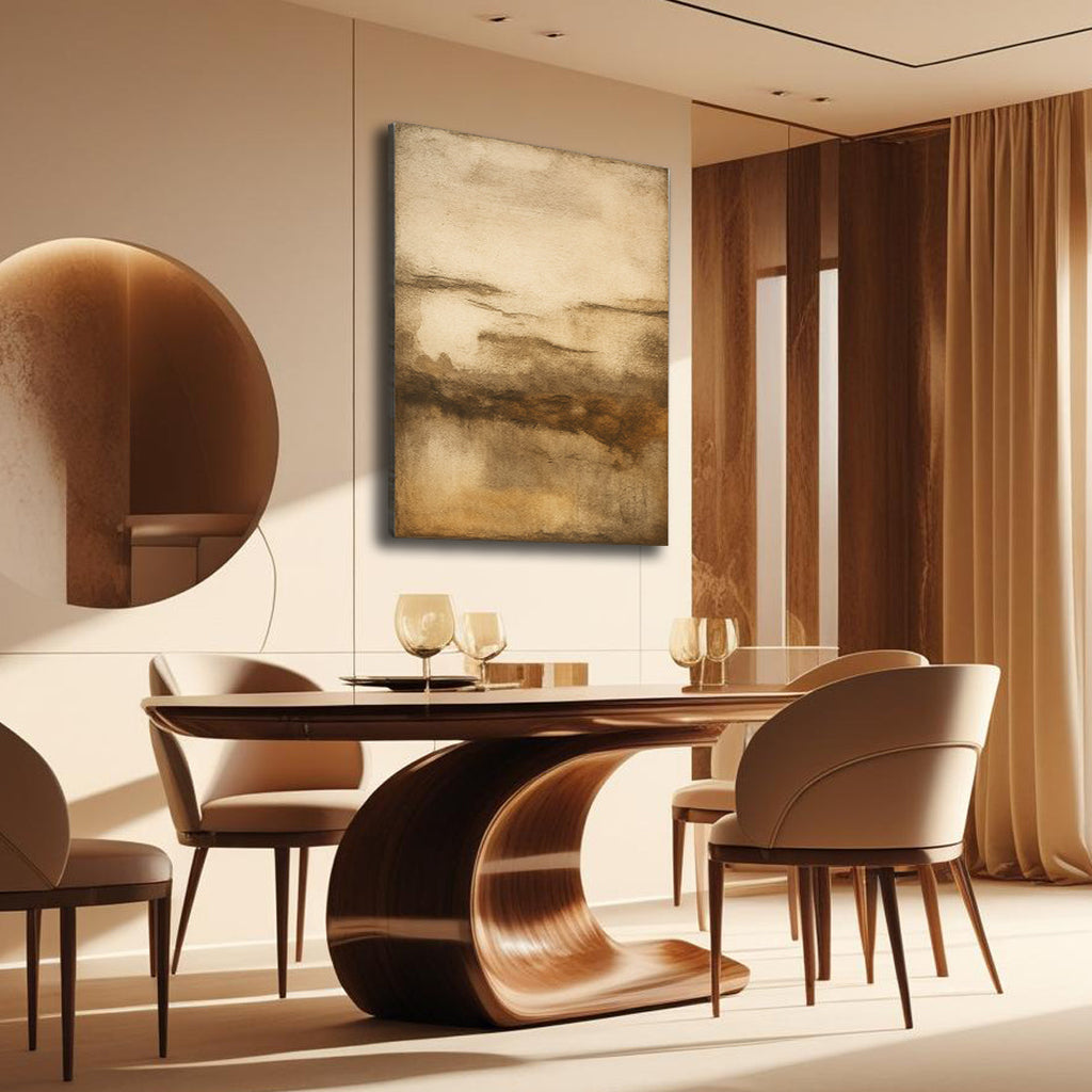 Neutral Abstract Impasto Wall Art
