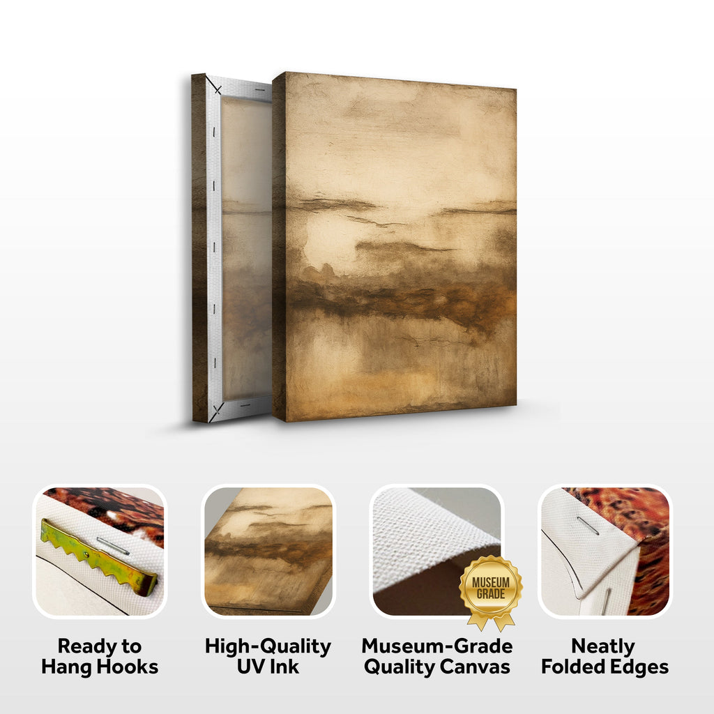Neutral Abstract Impasto Wall Art