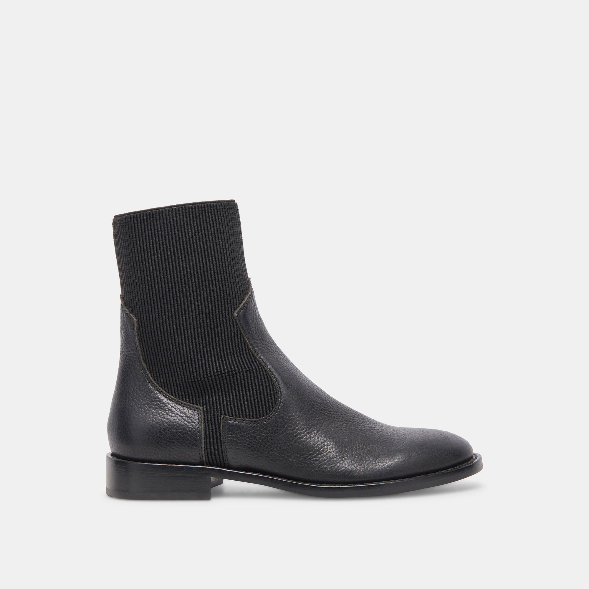 GINEVA BOOTS BLACK LEATHER - re:vita