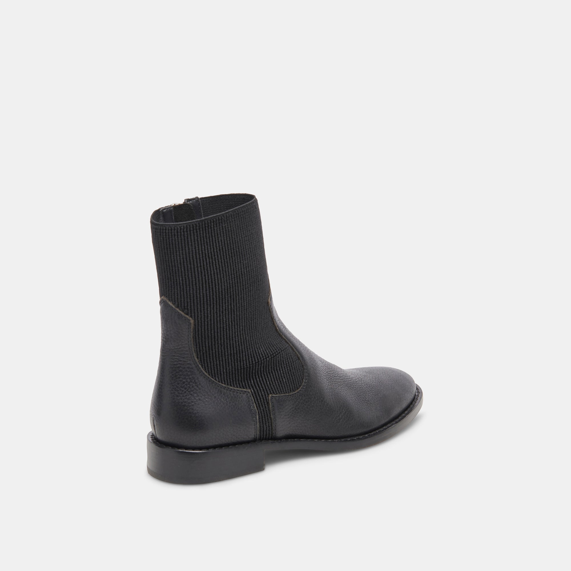 GINEVA BOOTS BLACK LEATHER - re:vita