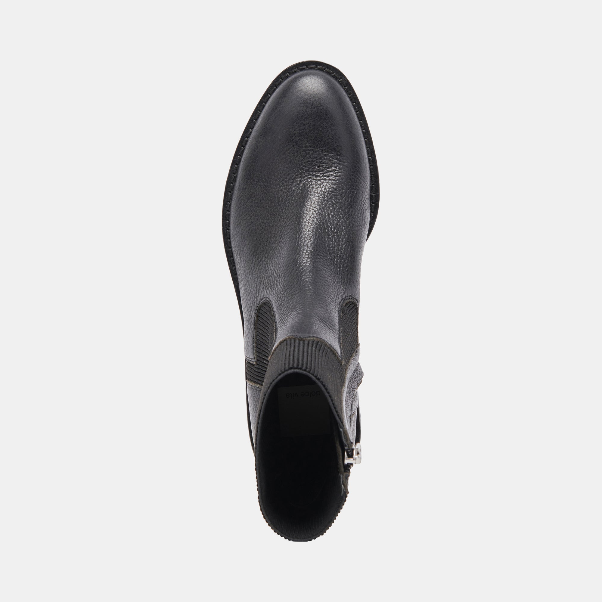 GINEVA BOOTS BLACK LEATHER - re:vita