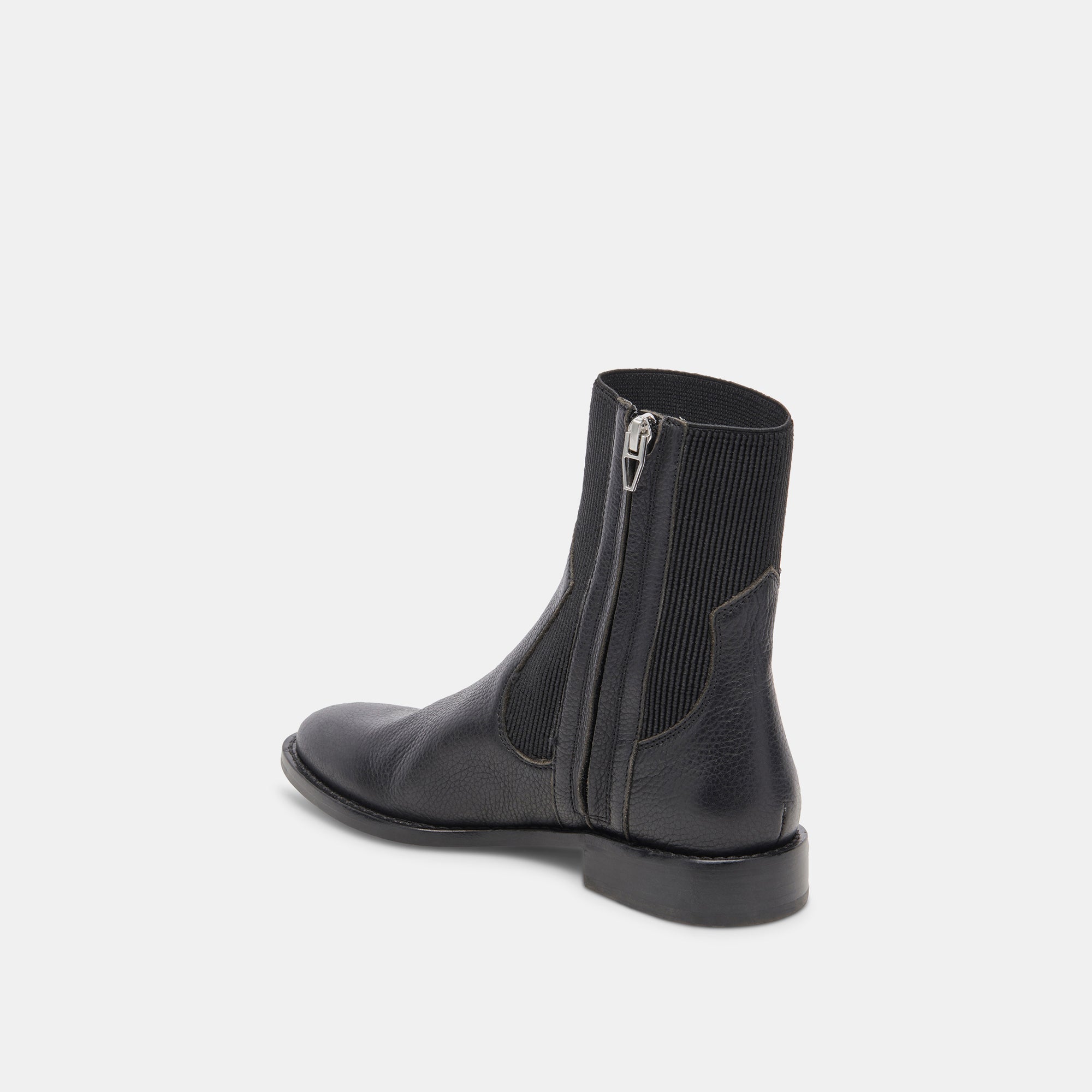 GINEVA BOOTS BLACK LEATHER - re:vita