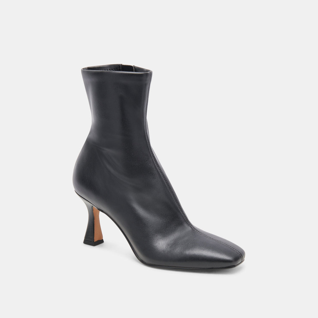 GLAMOR WIDE CALF BOOTS BLACK STELLA - re:vita