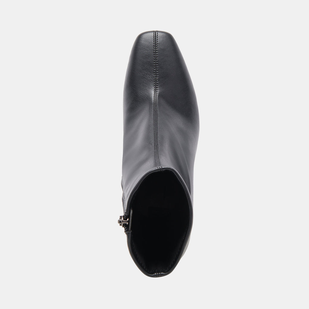 GLAMOR WIDE CALF BOOTS BLACK STELLA - re:vita