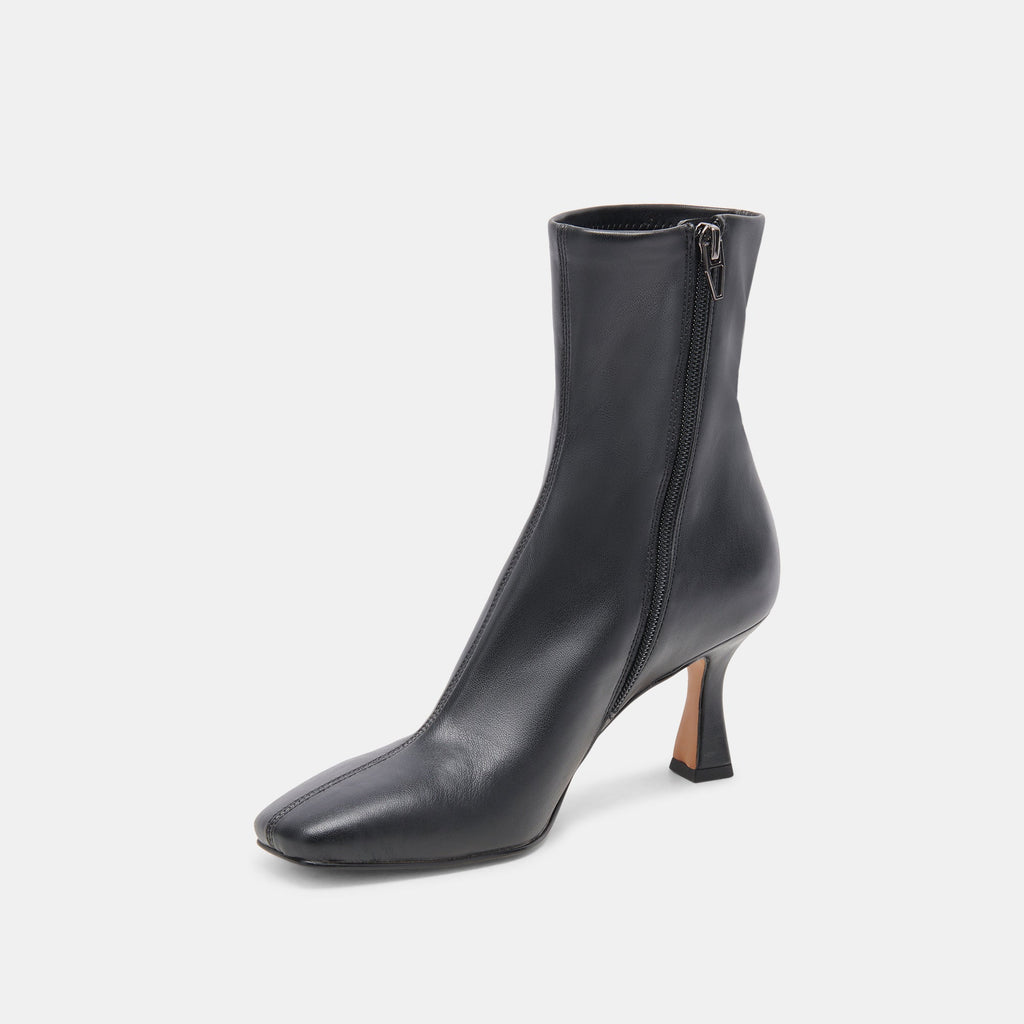 GLAMOR WIDE CALF BOOTS BLACK STELLA - re:vita