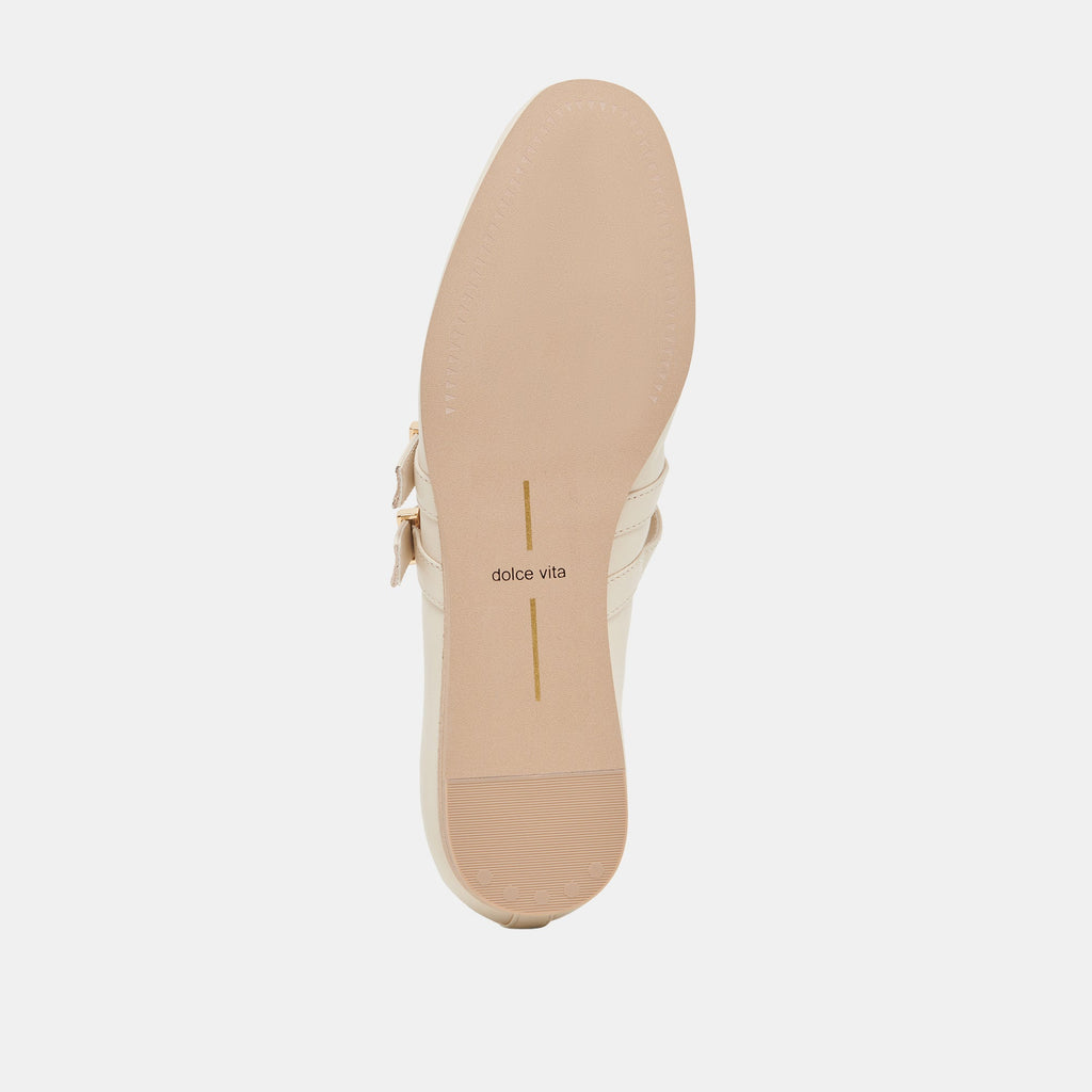 BAYLEE BALLET FLATS IVORY LEATHER - re:vita