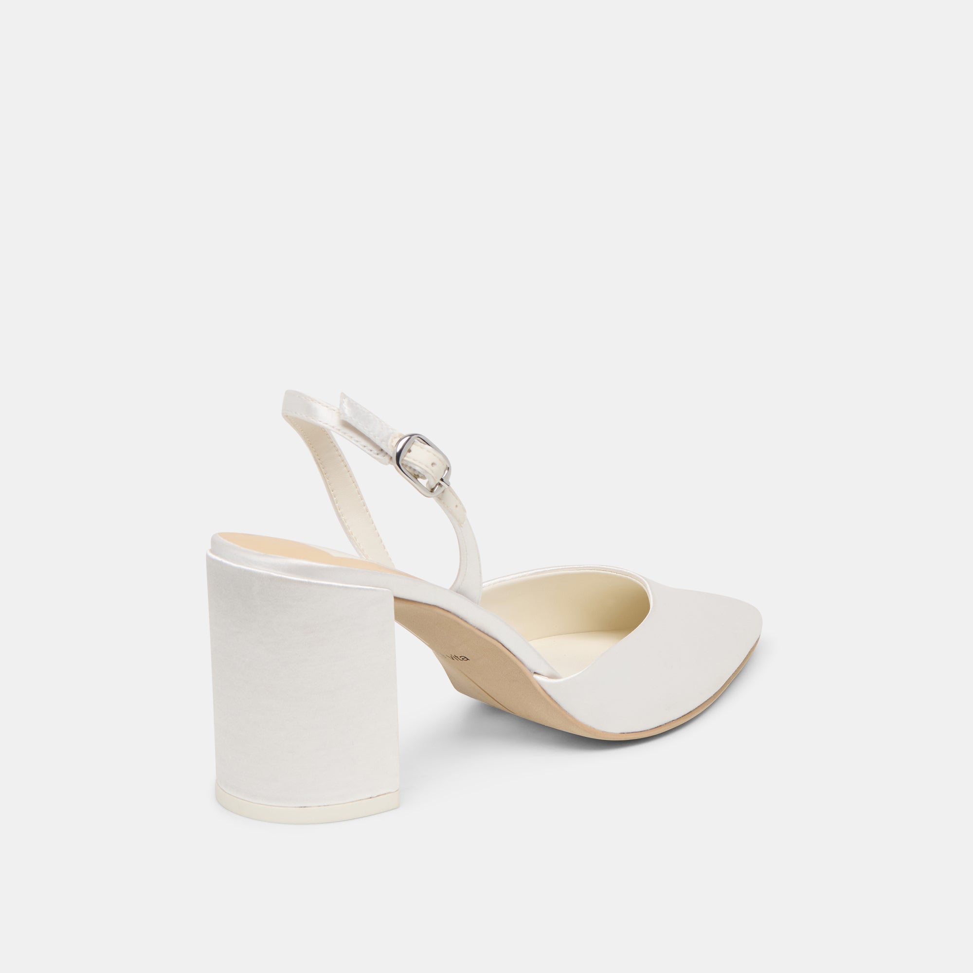 CAREL HIGH HEELS TRUE WHITE SATIN - re:vita