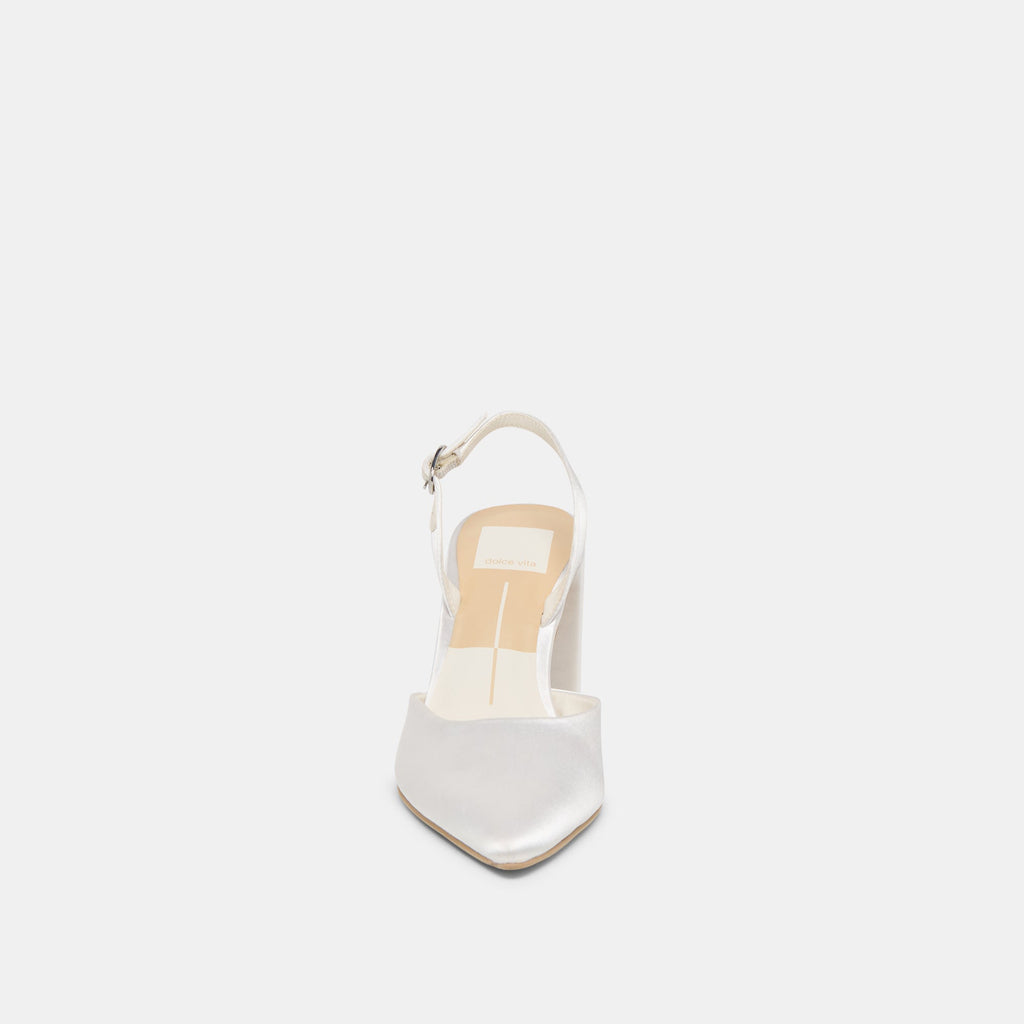 CAREL HIGH HEELS TRUE WHITE SATIN - re:vita