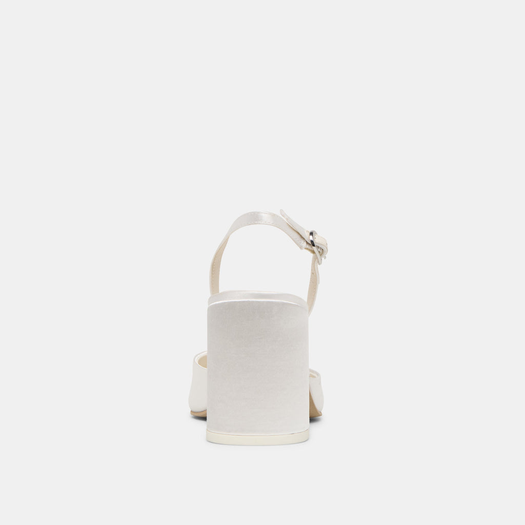 CAREL HIGH HEELS TRUE WHITE SATIN - re:vita