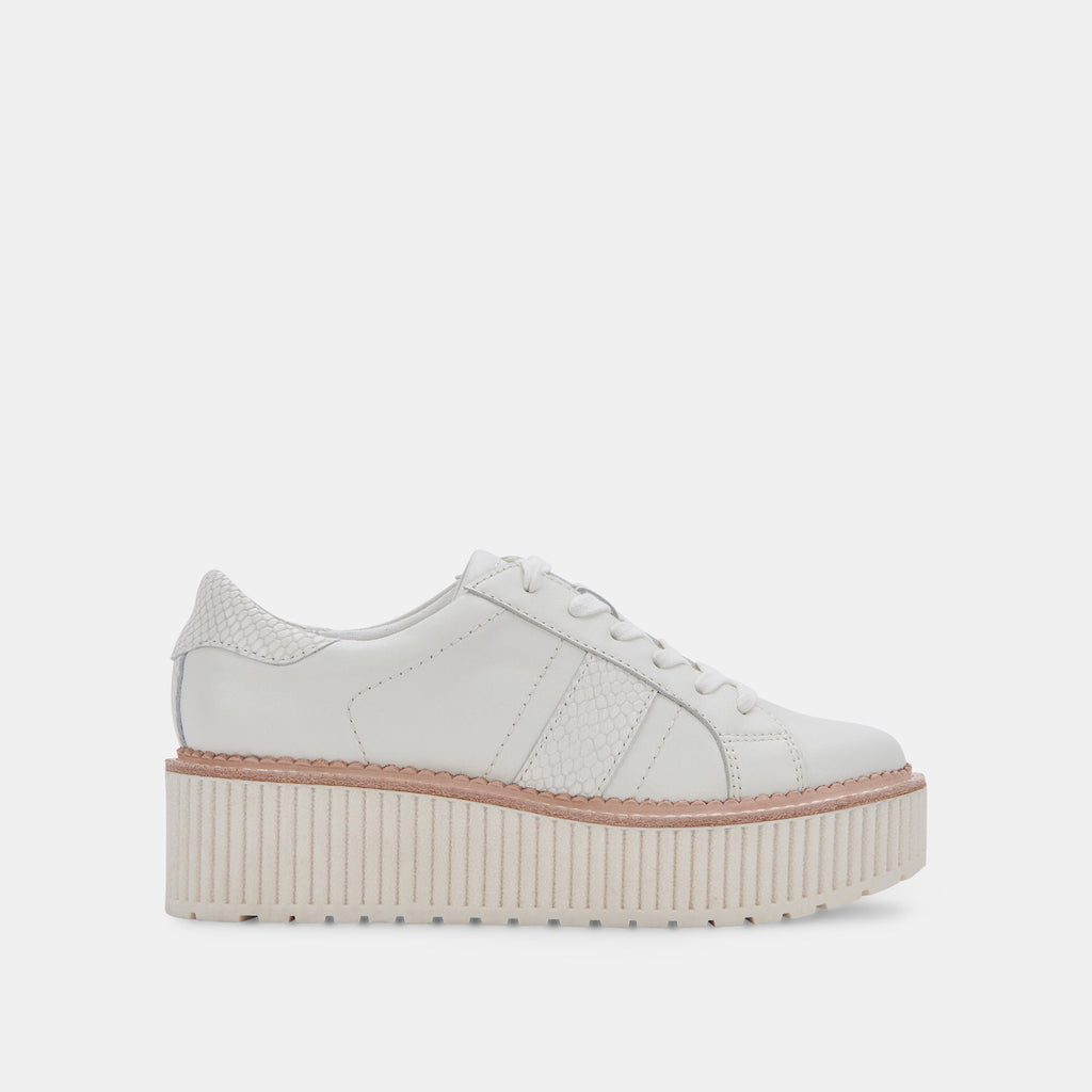 TIGER SNEAKERS WHITE LEATHER - re:vita