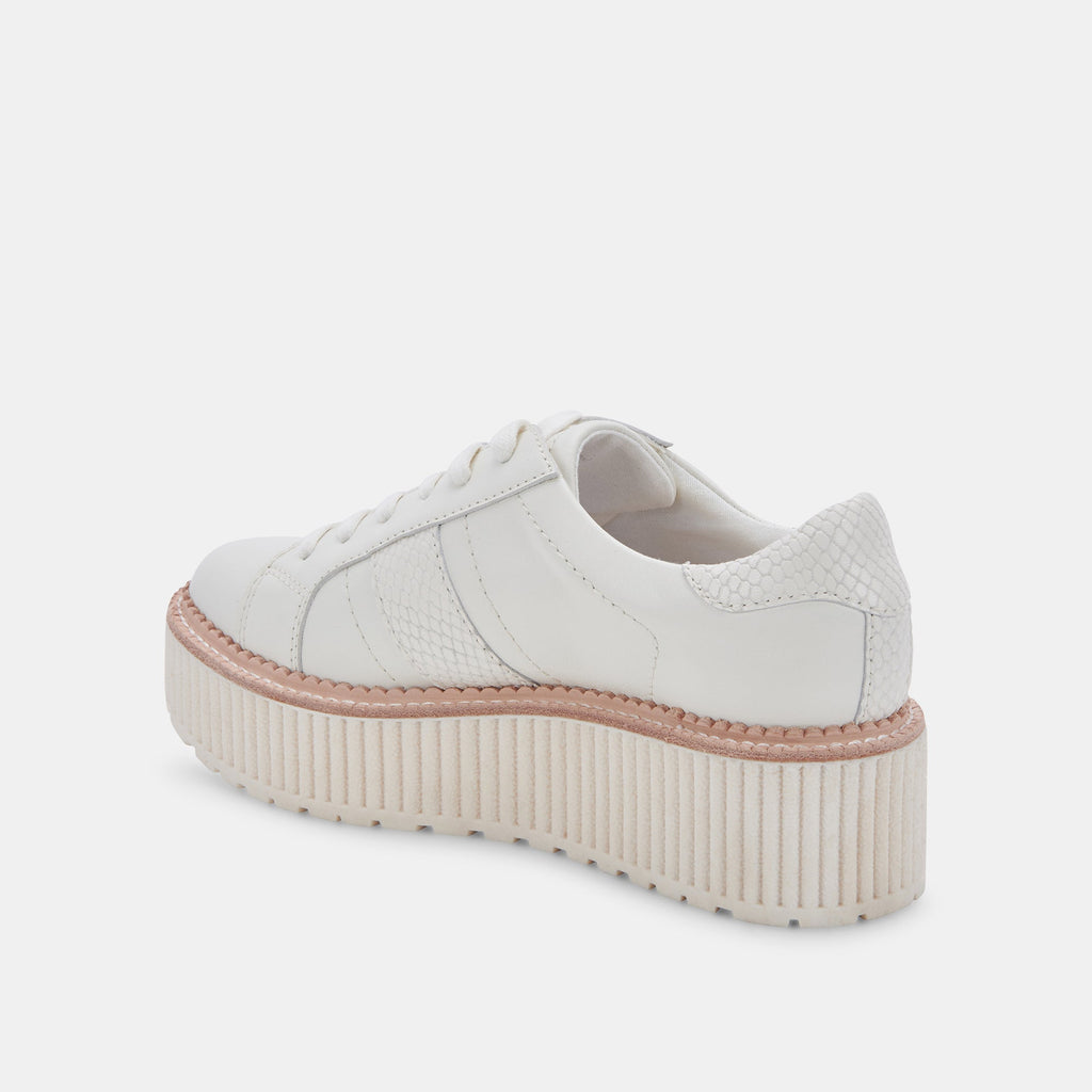 TIGER SNEAKERS WHITE LEATHER - re:vita