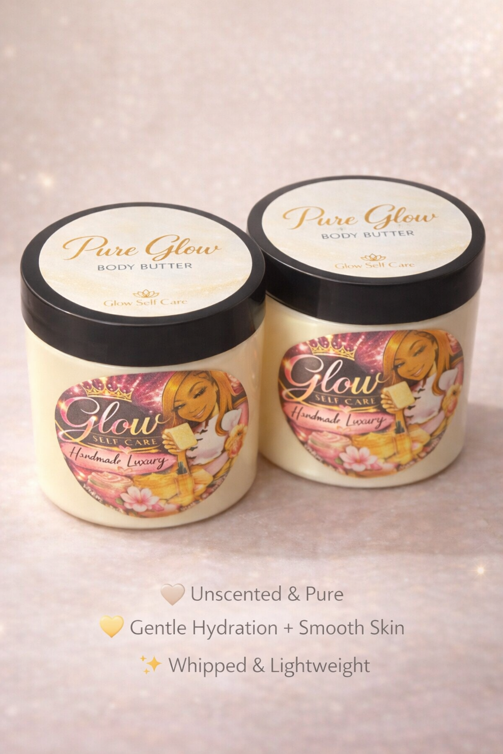 Pure Glow Body Butter (Unscented & Gentle)