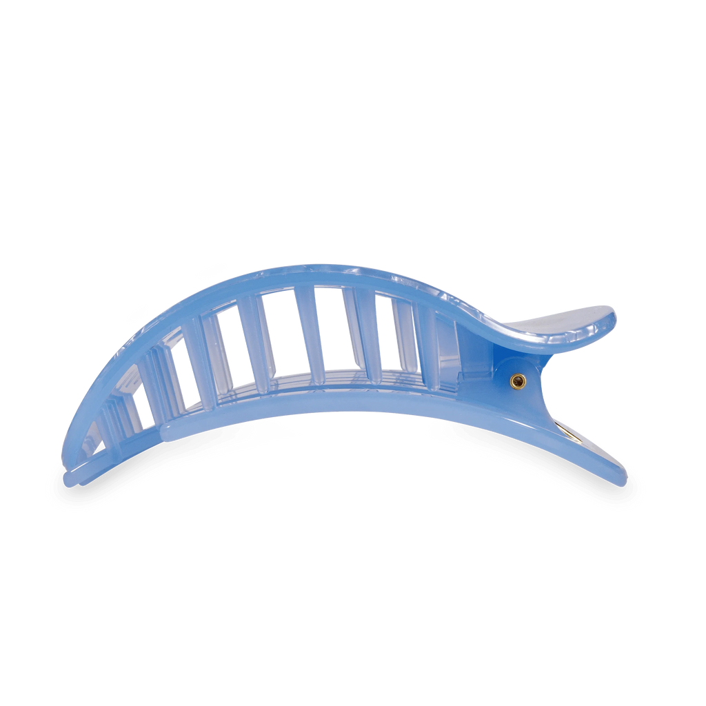 Blue Lagoon Large Flat Round Hair Clip