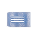 Blue Lagoon Medium Flat Rectangle Hair Clip
