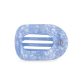 Blue Lagoon Medium Flat Round Hair Clip