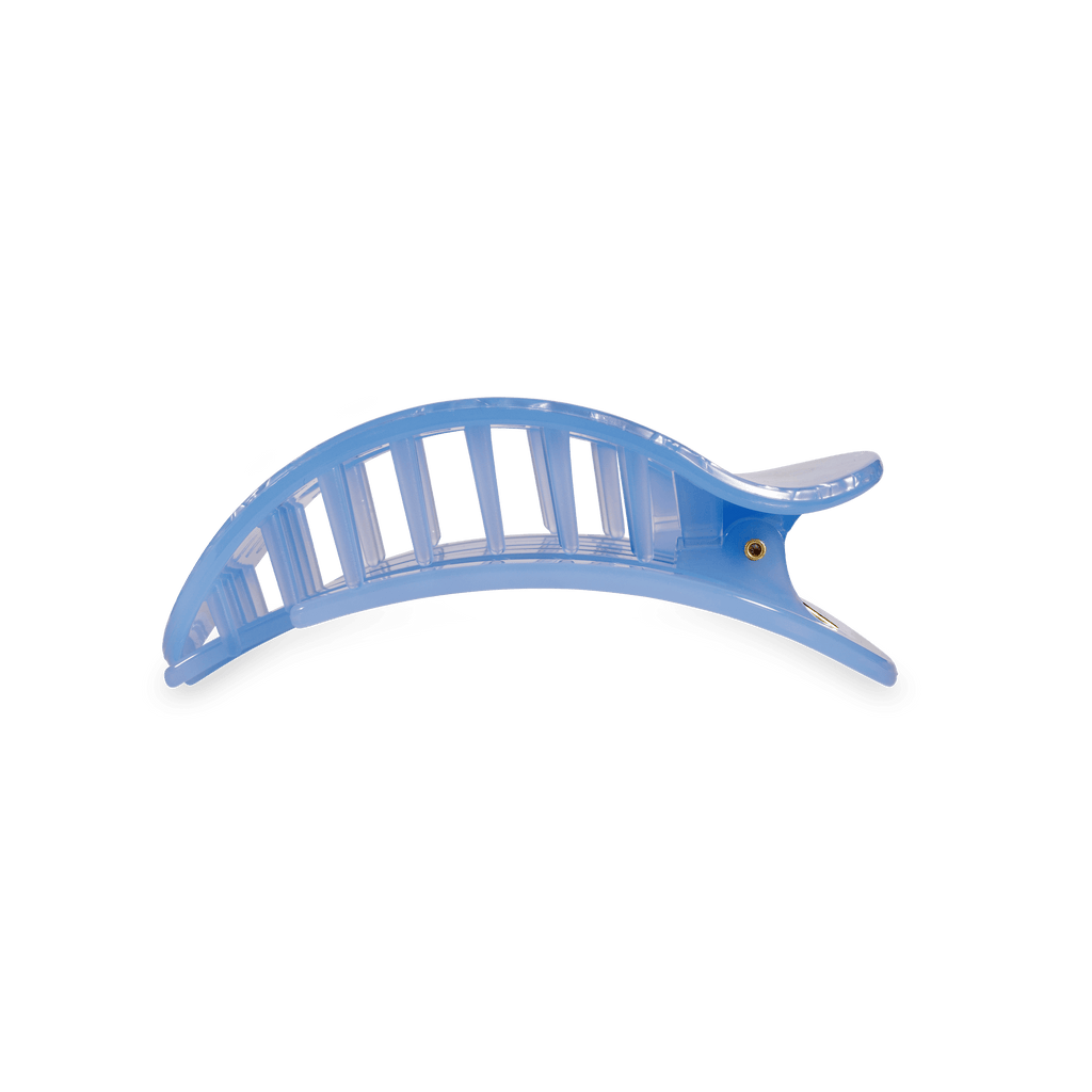 Blue Lagoon Medium Flat Round Hair Clip