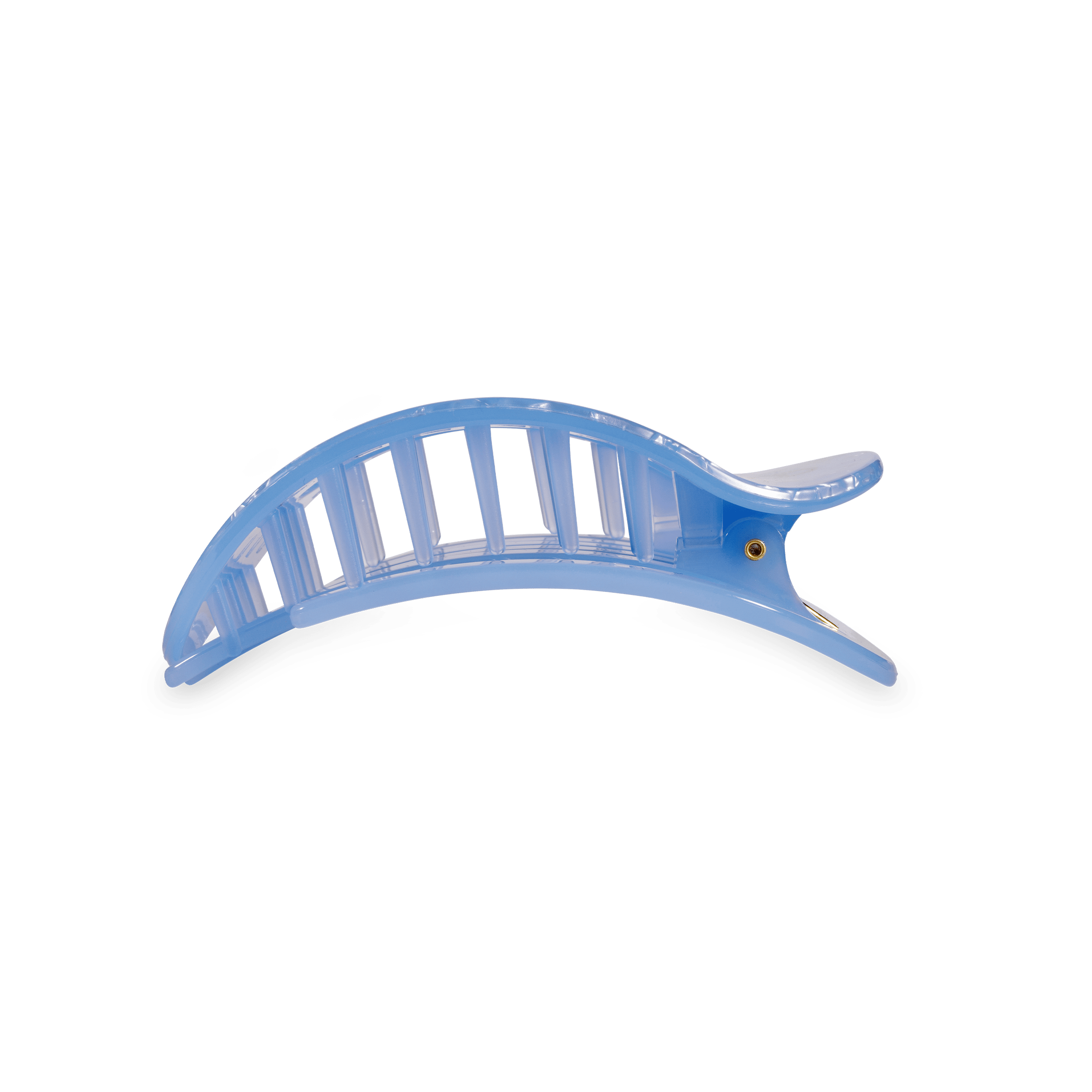 Blue Lagoon Medium Flat Round Hair Clip